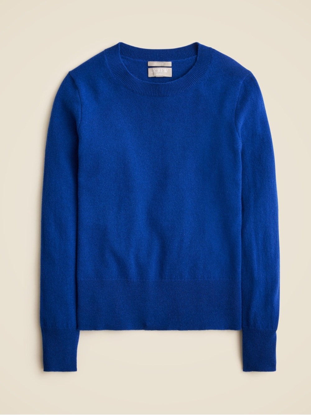 J. Crew Cashmere Classic Fit Crew Sweater Pullover Soft Knit Lightweight Blue